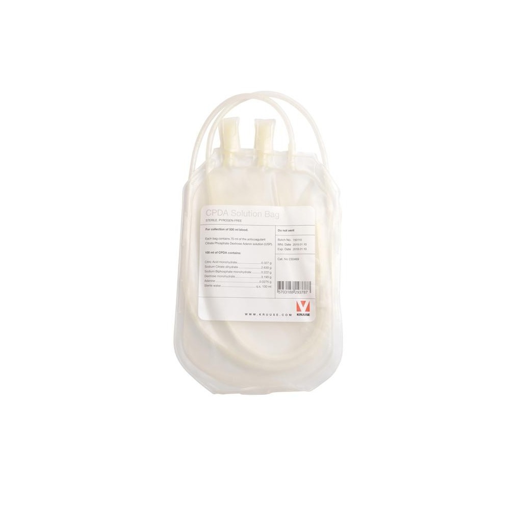 Bolsa CPD-500ml p/ sangre (5 unidades)